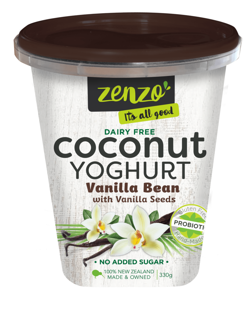 Zenzo & Tonzu Coconut Yoghurt Vanilla Bean 330g